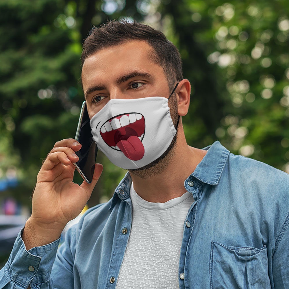 Khẩu trang hoạt hình trẻ em đáng yêu thú cưng cho bé dễ thương Hình Vẽ DRAWN CARTWELL phòng ô nhiễm dày 2 lớp chống giọt