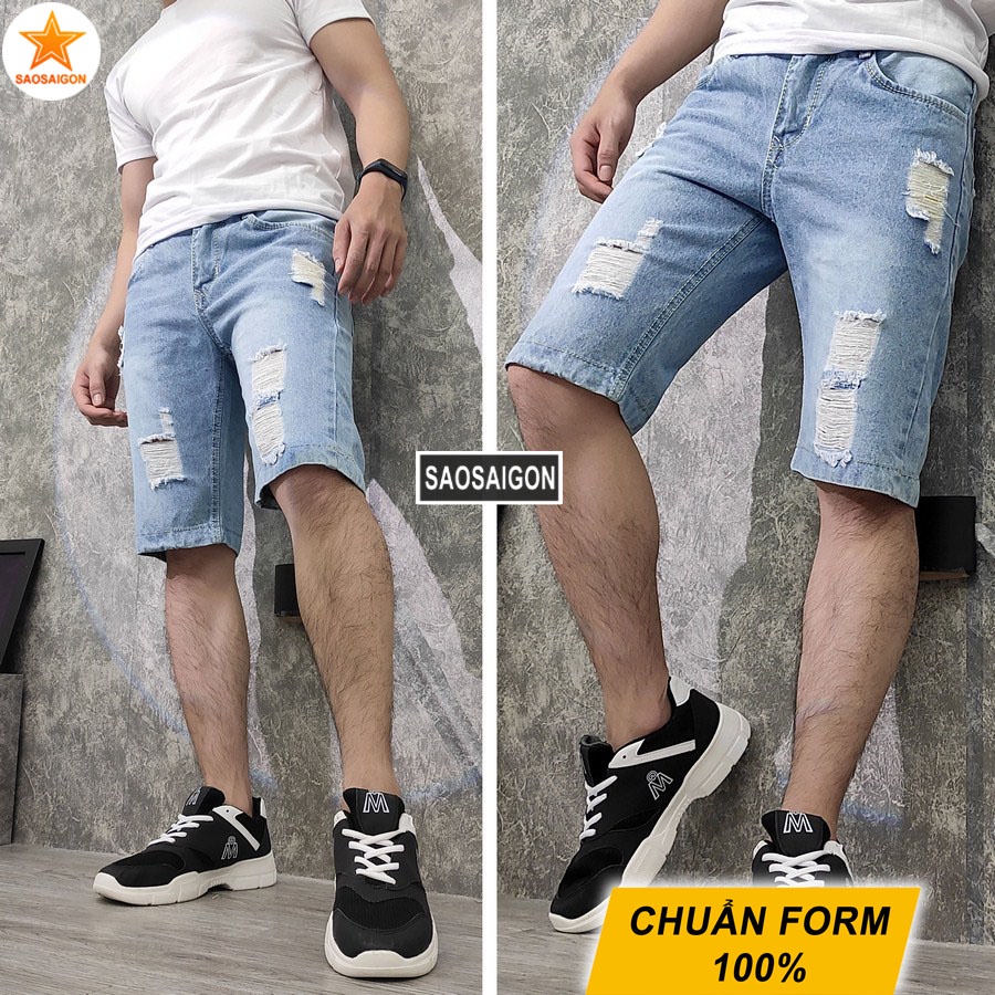 Quần short nam [ HÌNH THẬT ] jean đẹp chuẩn siêu bền SG416 Saosaigon | BigBuy360 - bigbuy360.vn