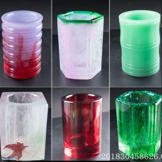 Khuôn Silicon Làm Ống Bút, Lọ Hoa Trang Trí Resin ( 6 Mẫu Cỡ Lớn)