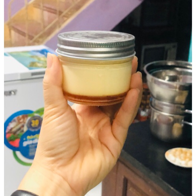 Hũ đựng caramen, sữa chua thuỷ tinh 100ml, nắp thiếc (chịu được nhiệt cao)