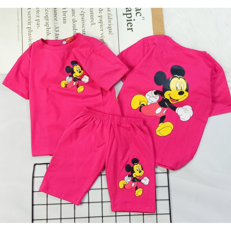 Đồ Bộ Bé Gái Cotton xuất khẩu Bộ Hè Bé Gái Size Đại 24-35kg