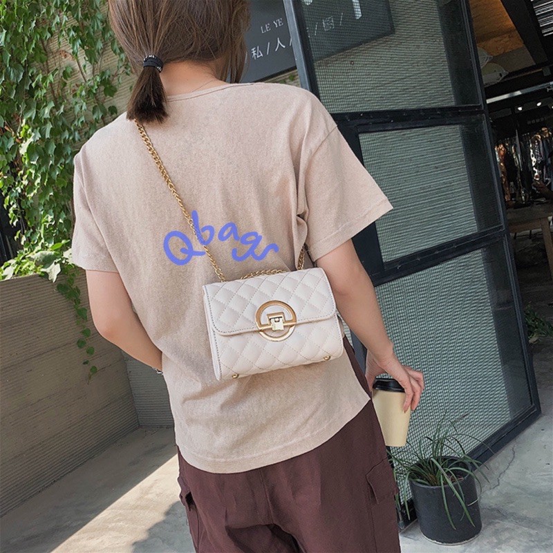 TÚI ĐEO CHÉO DÂY XÍCH NỮ DA PU MỀM MẠI QB05 | BigBuy360 - bigbuy360.vn