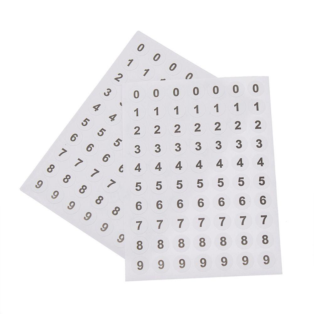 Set 12 Tấm Sticker Phân Loại Thêu Chữ Số Tiện Dụng