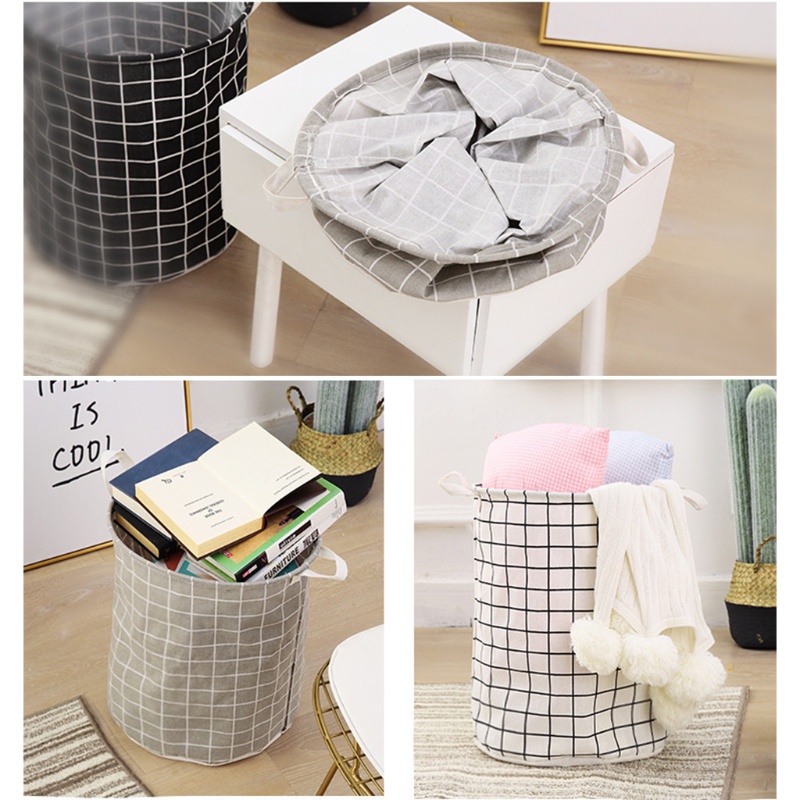 Giỏ Đựng Quần Áo Bẩn Có Tay Cầm Có Thể Gấp Gọn Tiện Dụng