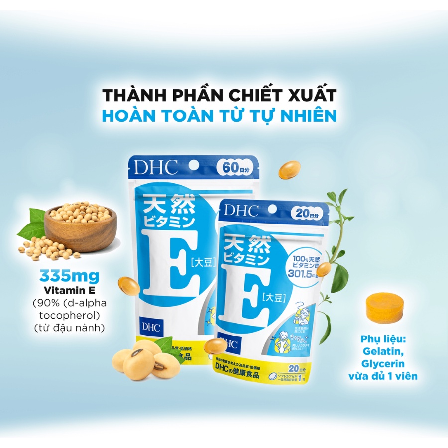 Viên uống DHC Bổ Sung Vitamin E Nhật Bản 30 Ngày (30 Viên) - Bahachiha