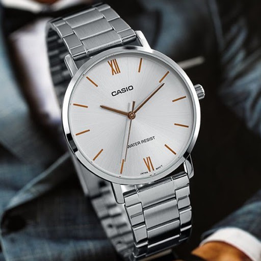 Đồng hồ nam dây kim loại Casio Anh Khuê MTP-VT01D-7BUDF