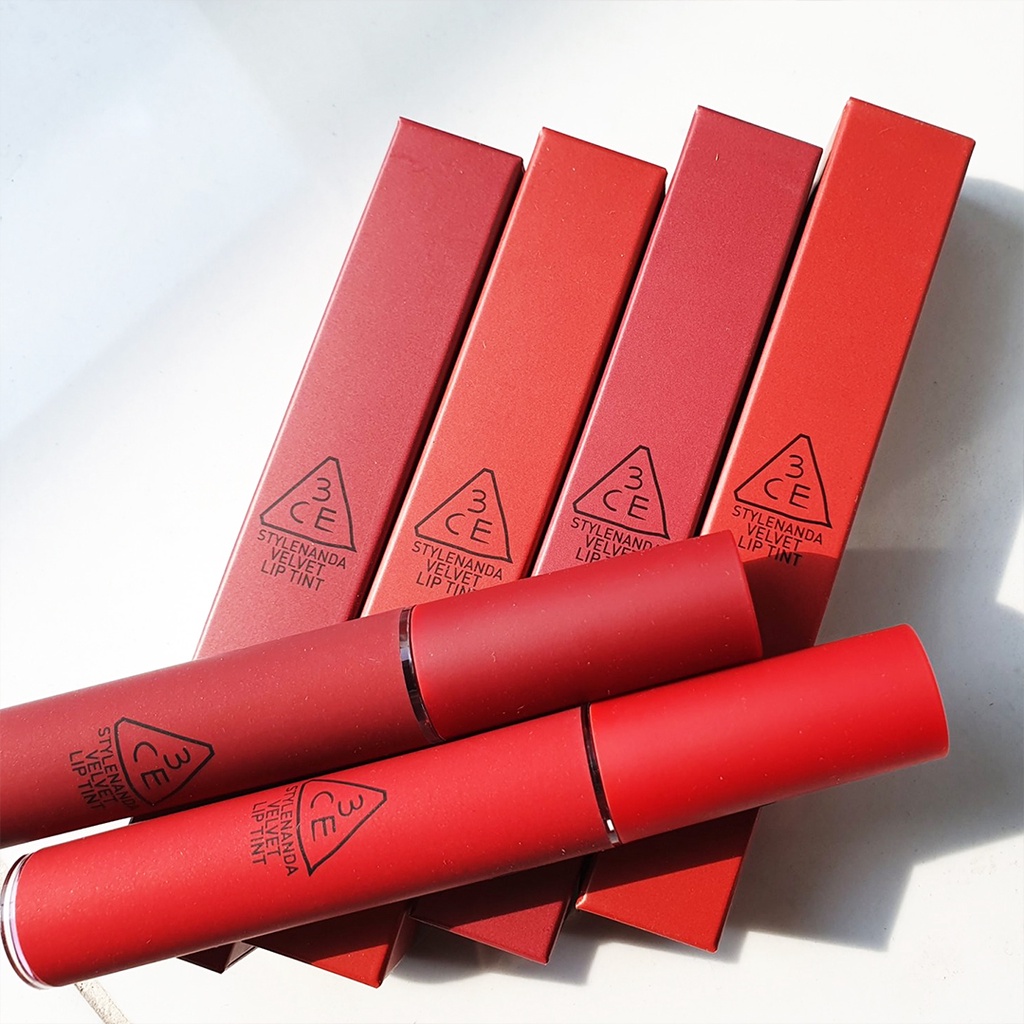 Son kem lì lâu trôi 3CE Velvet Lip Tint mịn màng như nhung 4g
