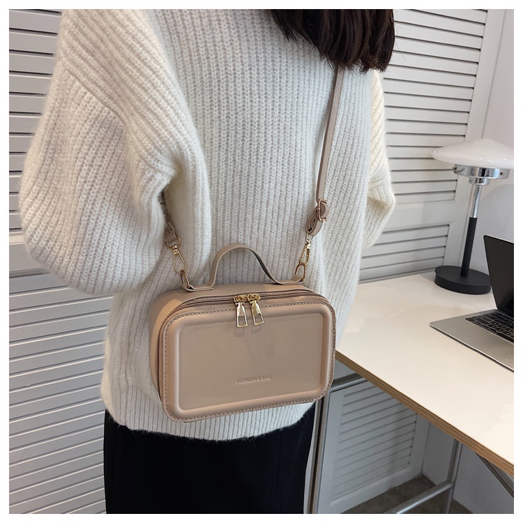 Túi Đeo Chéo Hình Vuông Cỡ Nhỏ Phong Cách Cổ Điển Thời Trang Cho Nữ