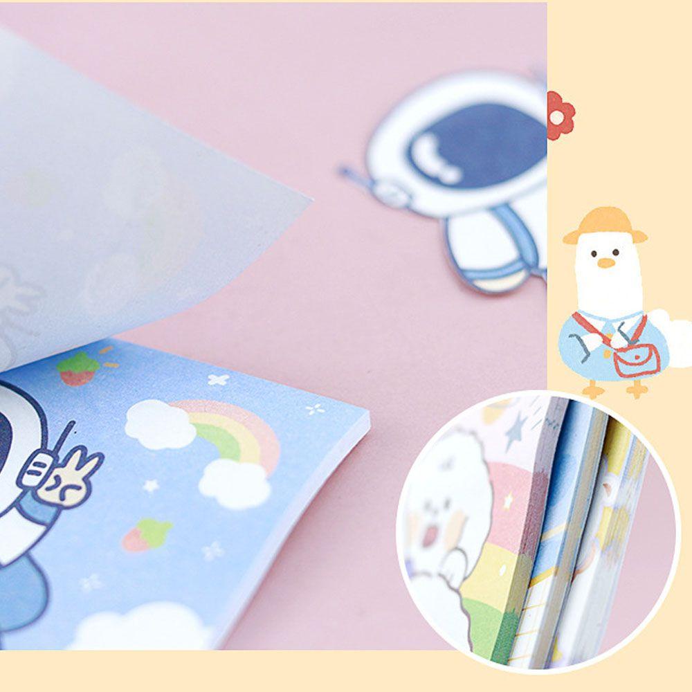 PISTA Giấy Ghi Chú Hình Phi Hành Gia / Trái Dâu Trang Trí Sổ Tay