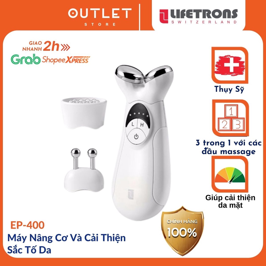 Máy nâng cơ và cải thiện sắc tố da Lifetrons EP-400 giảm nếp nhăn, chống lão hóa, sản sinh collagen tự nhiên