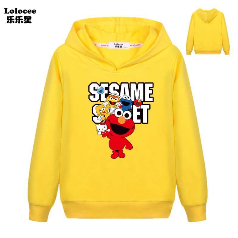 Áo Hoodie In Hình Nhân Vật Elmo 3d Thời Trang 2019 Cho Bé Trai