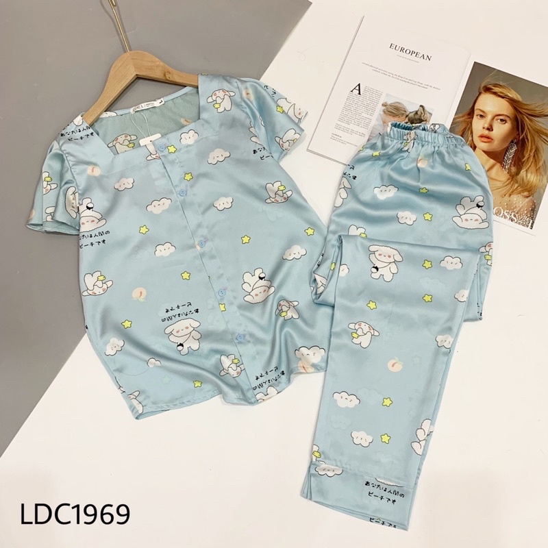 Bộ Lụa Latin Cao Cấp Cổ Vuông Tay Bèo (Có Đủ Size) | BigBuy360 - bigbuy360.vn