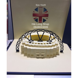 Wembley stadium - sân bóng - thiệp 3d