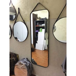 gương decor da bò
