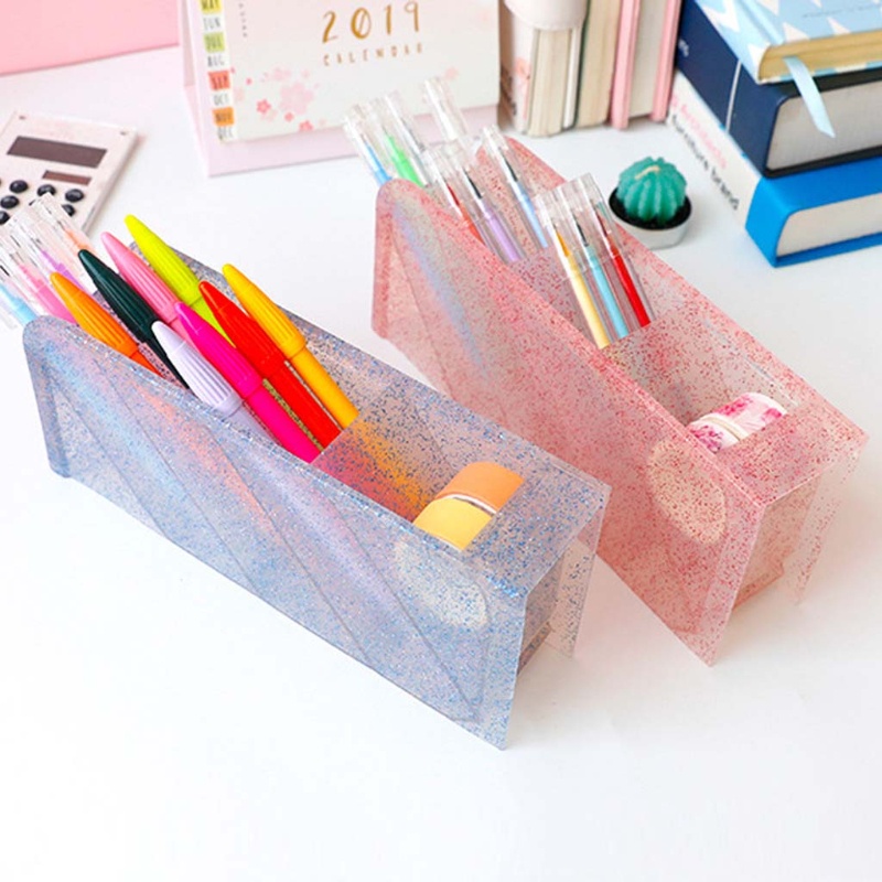 Giá Đỡ Cọ Trang Điểm 4 Ngăn Bằng Nhựa Bền Sức Chứa Lớn