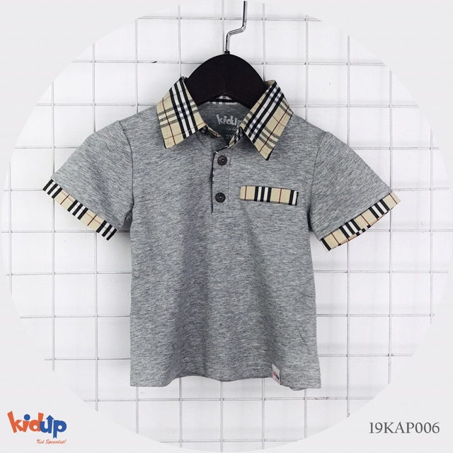 SALE SHOCK Áo polo phối kẻ cotton Kidup cao cấp | BigBuy360 - bigbuy360.vn