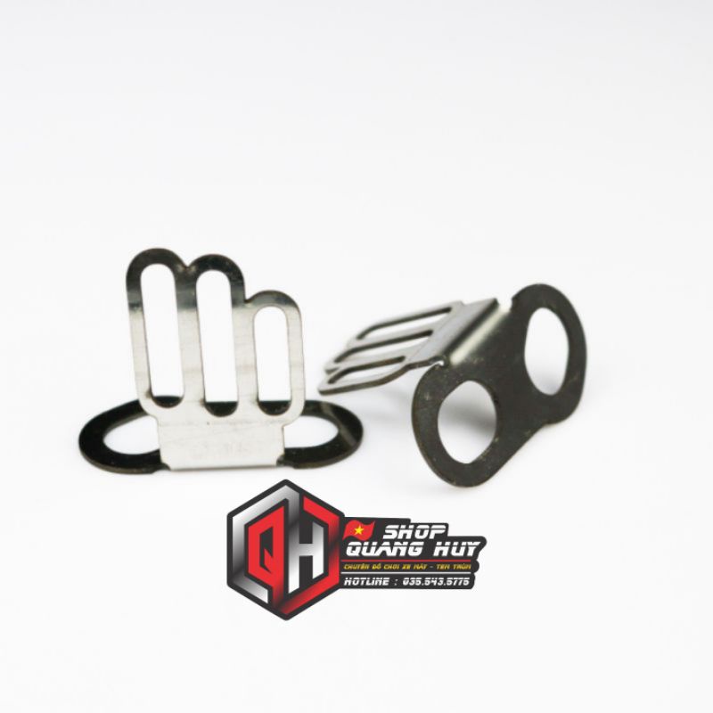 Pát gắn đèn trợ sáng mini vào phuộc Inox 304