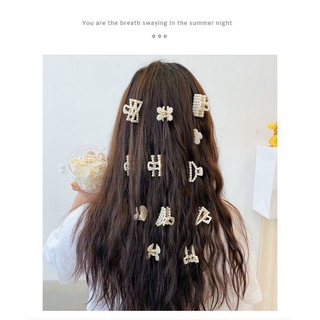 Set 5 Kẹp tóc đính hạt mini phong cách hàn quốc dễ thương