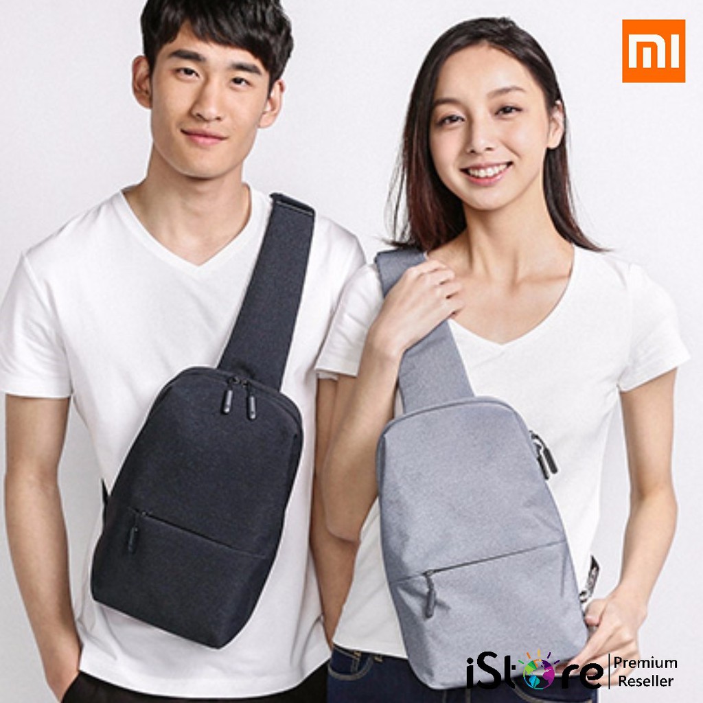 Balo Xiaomi Mi City Sling Bag Dark Grey - Túi Đeo Chéo Xiaomi Thời Trang - Hàng Chính Hãng