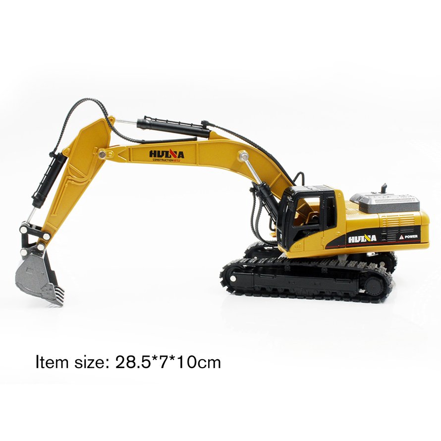 Mô hình máy xúc đồ chơi trẻ em hợp kim HUINA TOYS NO.1710 1/50
