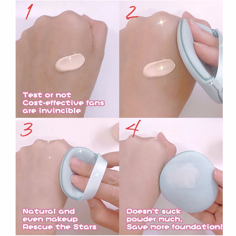 [Hàng mới về] Set 2 mút trang điểm mềm mịn hình tròn 2 mặt có thể mang theo tiện dụng