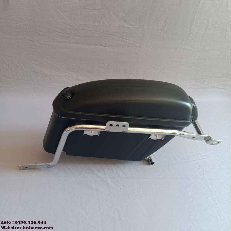 Cặp Thùng Hông Xe Máy Màu Đen Nhám