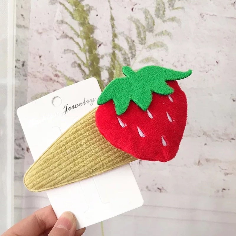 Kẹp tóc thú nhồi bông bản to Hàn Quốc