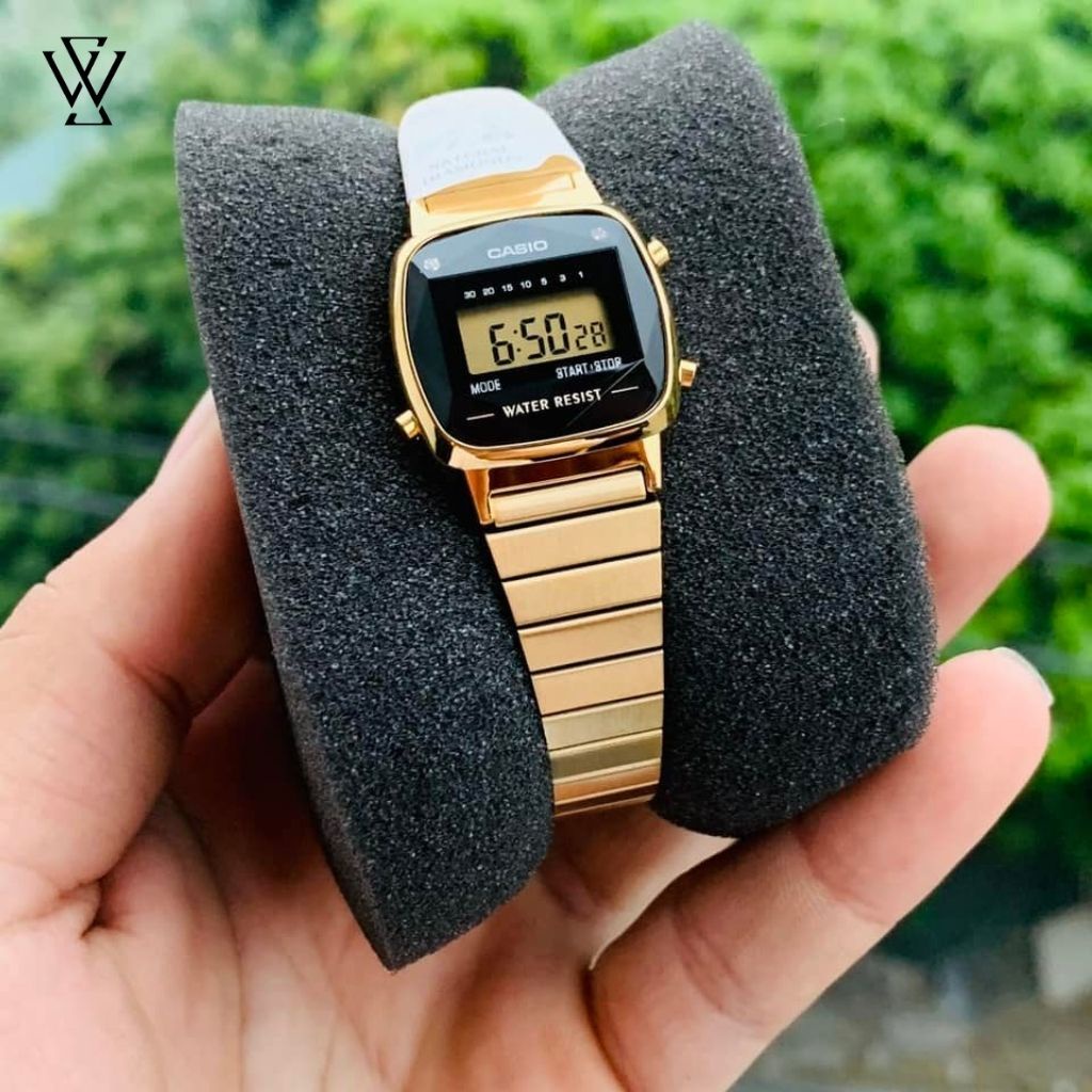 Đồng Hồ Điện Tử Nữ Casio WATCHSTORE LA670WGAD-1DF Thiết Kế Mặt Kính 24.6mm, Vỏ Mạ Crom Màu Vàng Thời Thượng