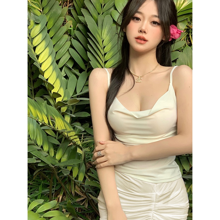 Set đồ nữ phong cách tiểu thư ngọt ngào gợi cảm hàng Quảng Châu đầu xu hướng mùa hè mới 2022