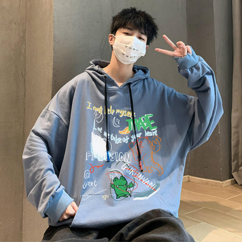 Áo Hoodie Dáng Rộng Có In Hình Graffiti Thời Trang Cho Nam / Nữ | BigBuy360 - bigbuy360.vn