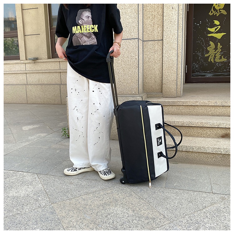 Túi kéo du lịch, valy kéo kiểm xách tay vải sợi oxford chống thấm