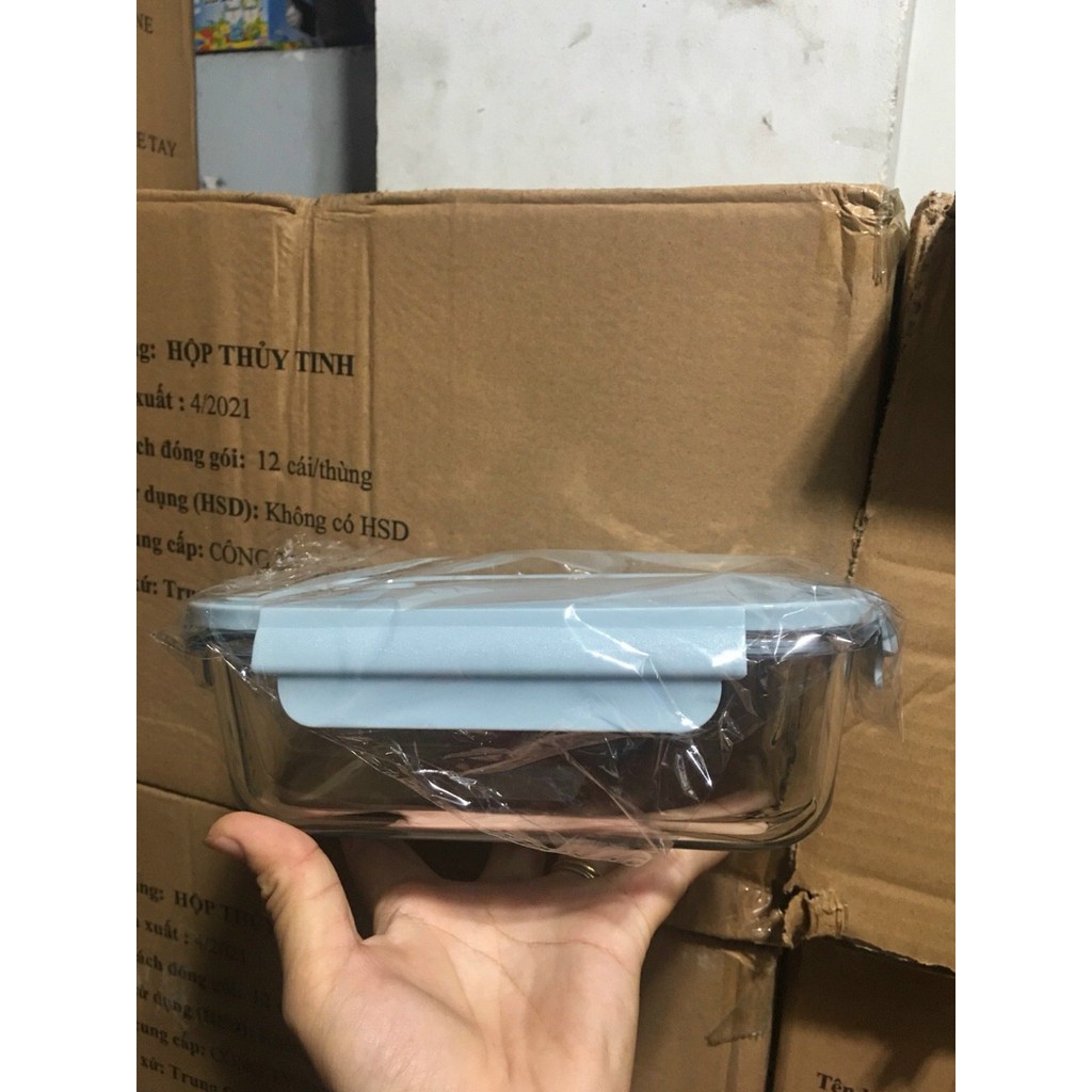 HỘP THỦY TINH CHỮ NHẬT 1OOOML CHỊU NHIỆT