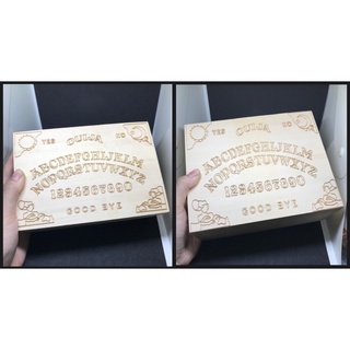 Hộp gỗ nắp khắc Bảng cầu cơ Bảng Ouija kèm cơ trái tim