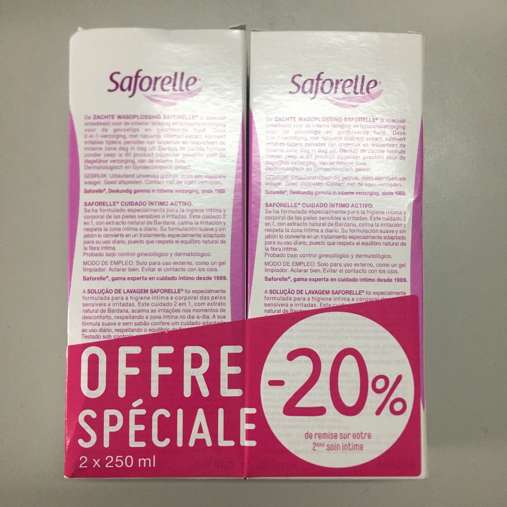 Dung dịch vệ sinh phụ nữ Saforelle từ Pháp 250ml