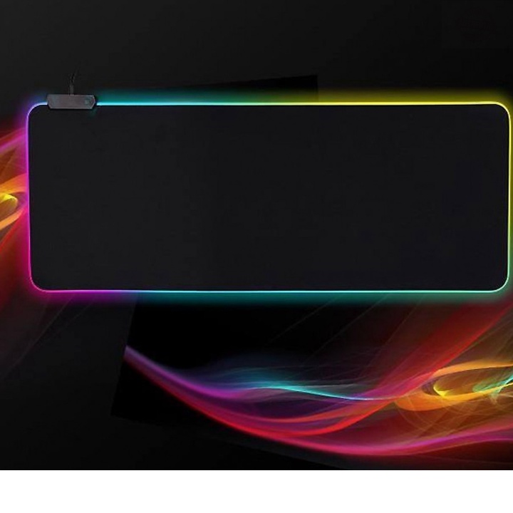 Miếng Lót Chuột Gaming RGB Bo Viền Led Sáng Cỡ Lớn (80 x 30 cm) - Bàn Di Chuột Chơi Game Led Nhiều Màu