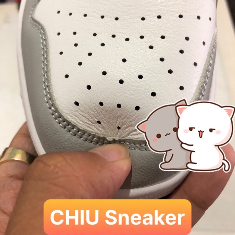 Giày thể thao Jordan 1 cổ thấp xám smoke phiên bản cao cấp giày Sneaker jd1 low smoke grey xám