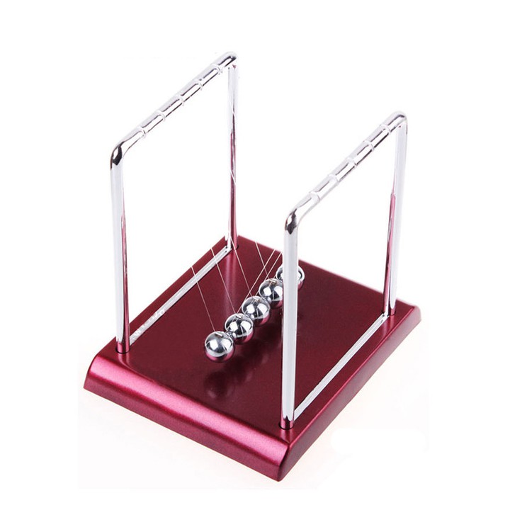 QUẢ LẮC Định Luật Vật Lí Newton Inox - Đồ Chơi Khoa Học Để Bàn Size 9Cm - 13.5Cm