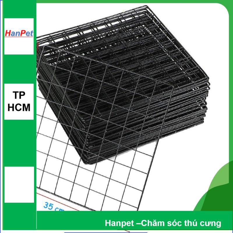 HCM- Chuồng quây chó mèo sóc thỏ 11 lưới + 1cửa+ Chốt Chuồng sắt sơn tĩnh điện -Chuồng quây chó mèo