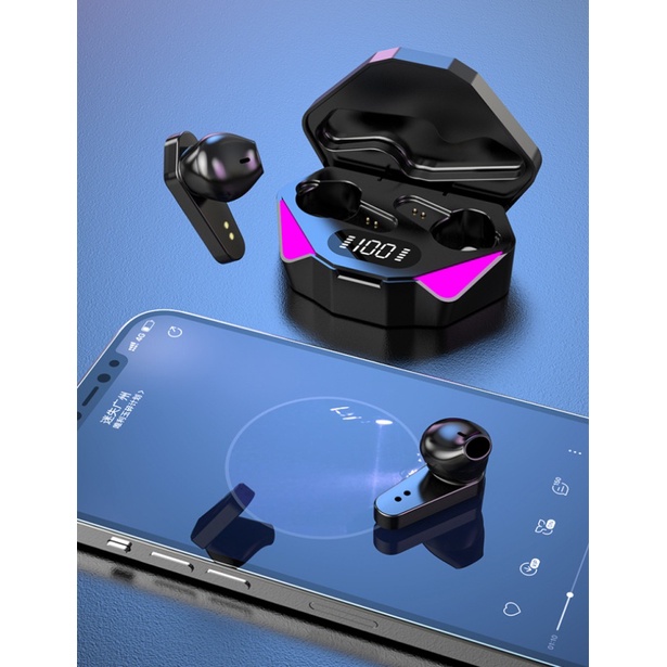 Tai Nghe Gaming TWS X15 Tai Nghe CNS Không Dây Thể Thao Mode Chơi Game Không Delay, Thiết Kế LED RGB Đổi Màu-17.kerhy