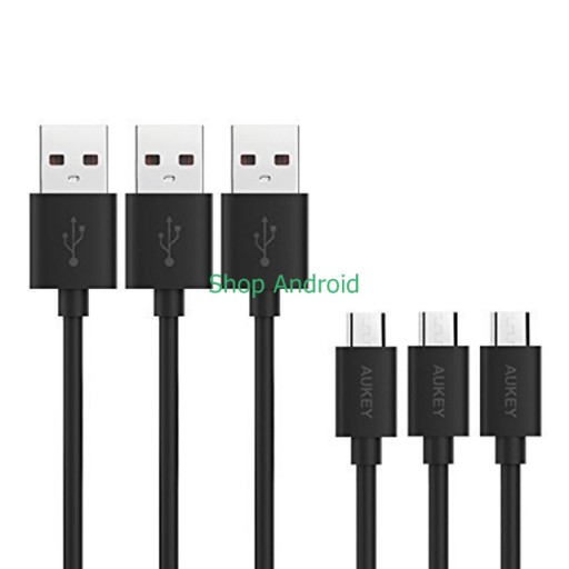 BỘ 3 CÁP SẠC AUKEY MICRO USB - CABLE AUKEY MICRO USB