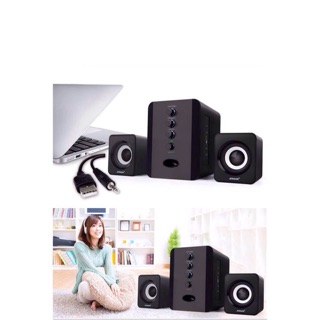Loa vi tính sada d-202, có núm chỉnh bass và treble