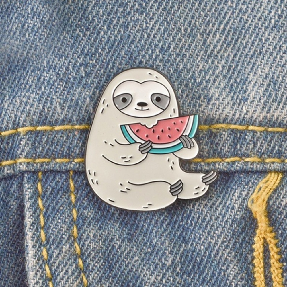 Trâm cài áo hình chú lười hoạt hình đáng yêu