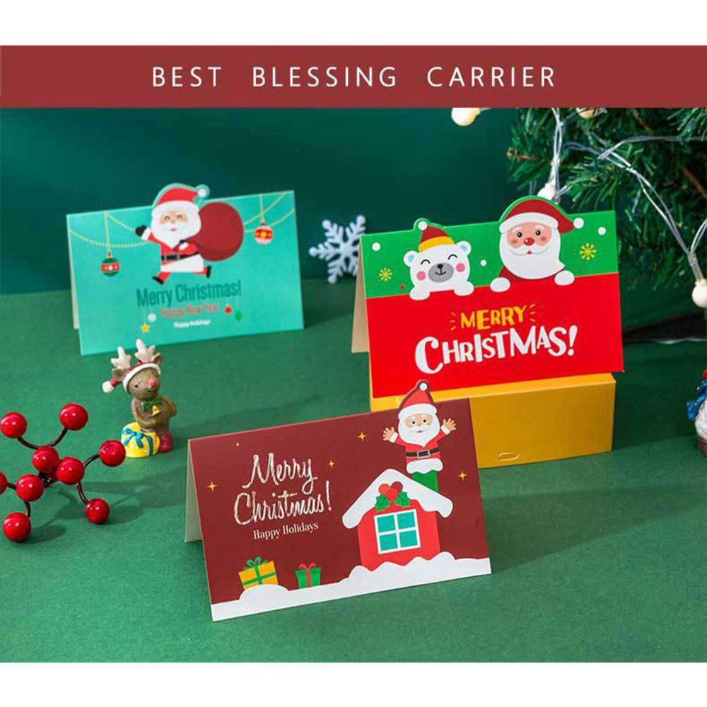 LAKAMIER Set 5 Thiệp Giáng Sinh Nhiều Màu Sắc