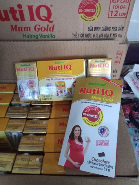 Combo 50goi nuti IQ mum gold 1gói/39g socolate