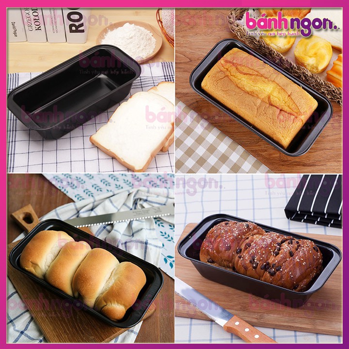 Khuôn Loaf Đúc Hình Chữ Nhật Chống Dính Làm Bánh Mì Hoa Cúc 18cm-25cm-29cm