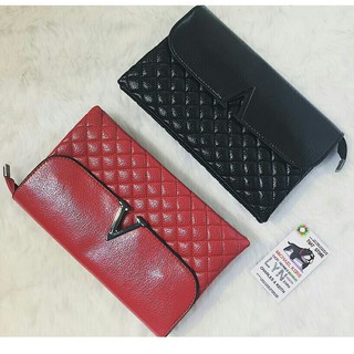 Bóp, ví Nữ Cầm Tay Da Mềm Chữ V