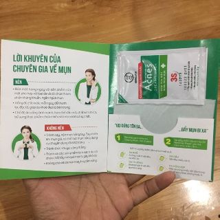KEM RỬA MẶT ACNES 3S NGĂN NGỪA MỤN 3g (Có kèm giấy thấm dầu)
