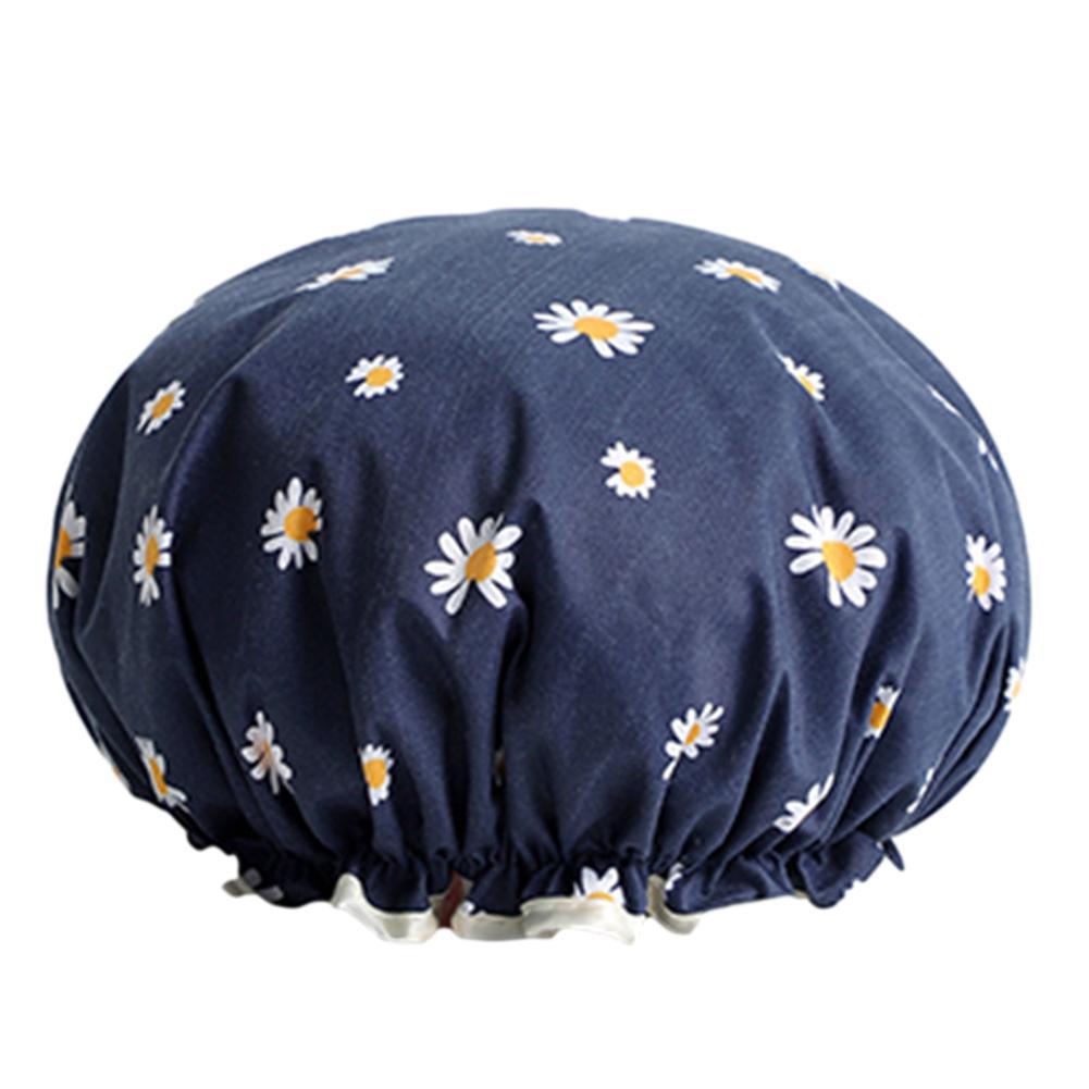 (Hàng Mới Về) Mũ Trùm Tóc Chống Thấm Nước Họa Tiết Hoa Cúc Với 5 Màu Sắc Chọn Lựa N5T4