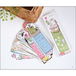 Bookmark mèo bookmark đánh dấu trang in hình đẹp cute