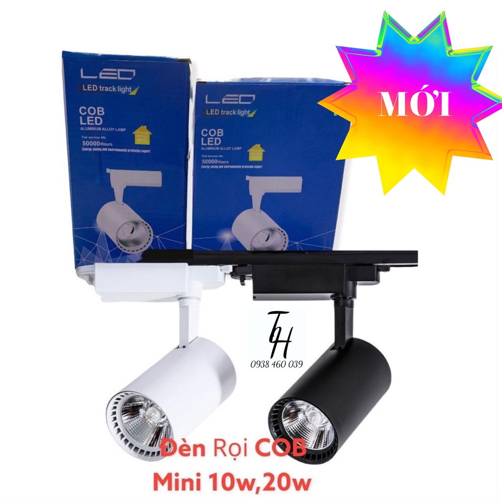 Đèn rọi ray COB mini 10W-20W Siêu Sáng Trang Trí